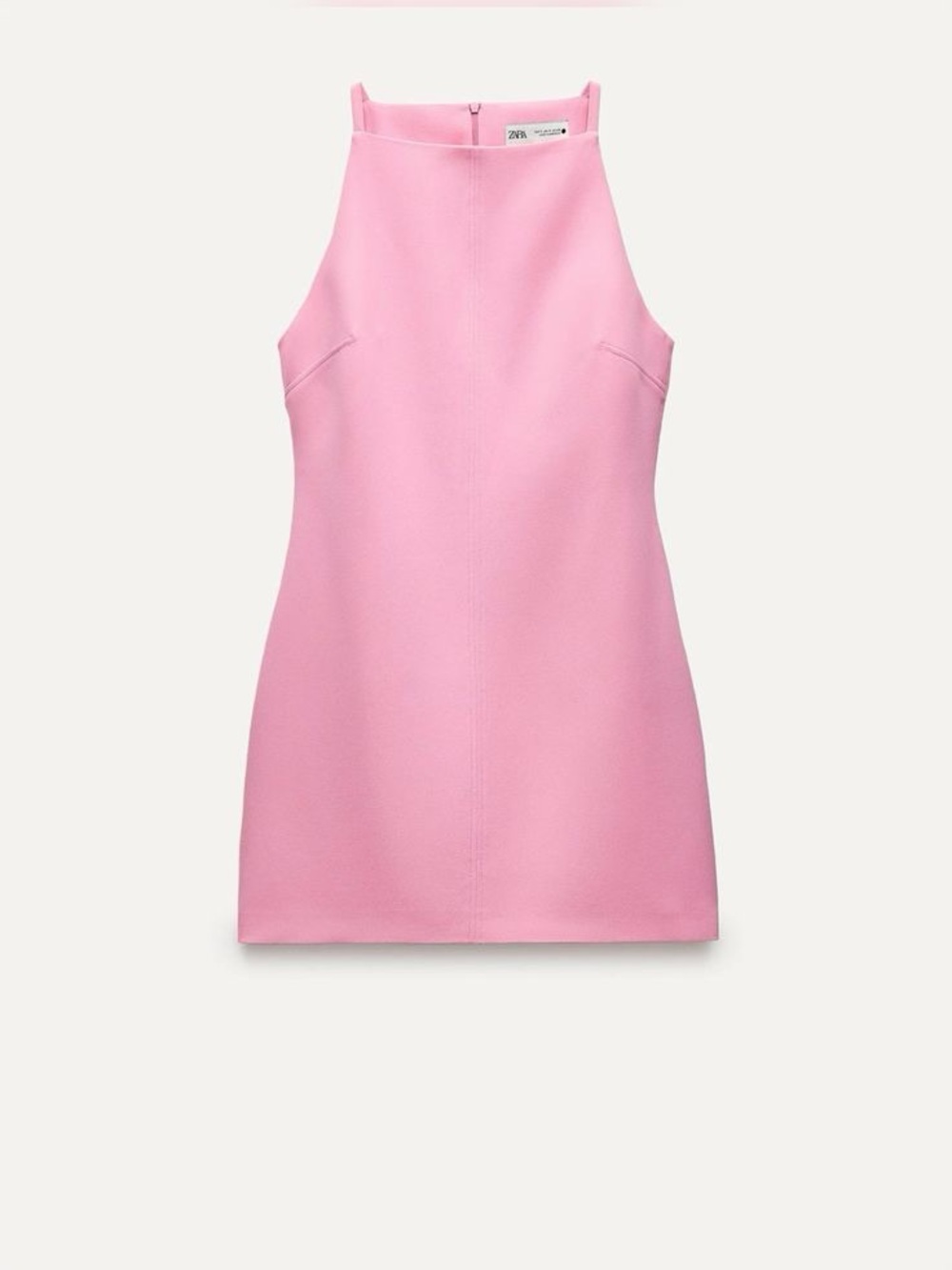 ZARA Pastel Pink Halter Mini Dress